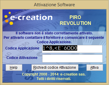 Attivazione Piro